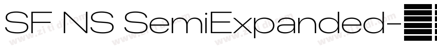 SF NS SemiExpanded字体转换